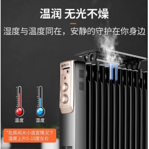 先鋒（Singfun）取暖器 電暖器 電暖氣片家用 13片全屋速暖電熱油汀 低噪節能 烘衣加濕