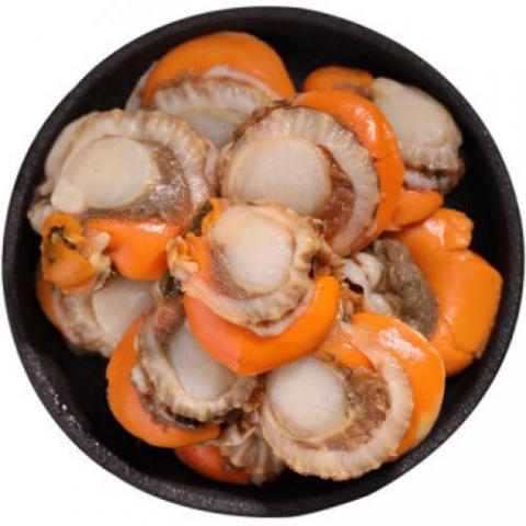 長島冷凍特大帶黃扇貝肉 大帆立貝肉 500g 袋裝 火鍋燒烤食材