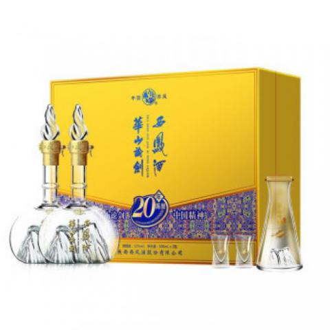 西鳳酒 白酒 鳳香型 華山論劍20年禮盒 52度 500ml*2瓶 禮盒裝