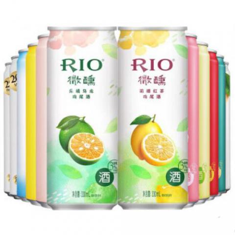 銳澳（RIO）洋酒 預調 雞尾酒 果酒 歡享全家福 330ml*12罐（12種口味）新老組合形式隨機發(fā)貨