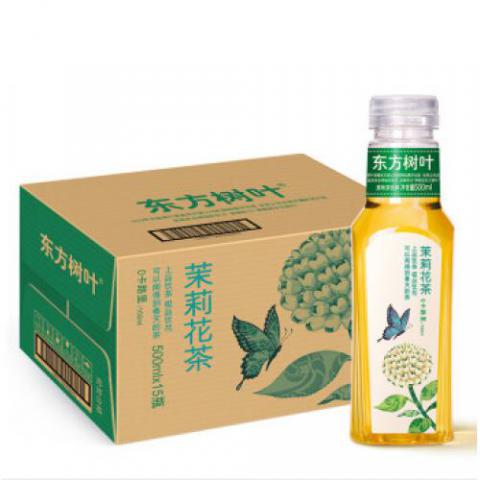 農夫山泉 東方樹葉茉莉花茶500ml*15瓶 茶飲料 整箱裝（新老保質期隨機發貨）
