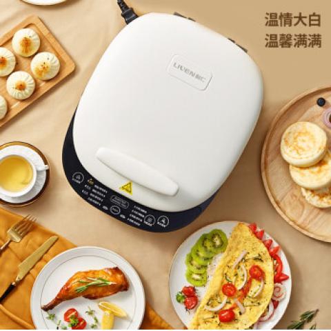 利仁（Liven）電餅鐺可拆洗家用雙面加熱電餅檔加深加大大號煎烤機烙餅鍋小型全自動煎餅鍋新款特價 升級版LR-D58